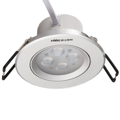 

NVC LED Spotlight Adjustable Angle Ceiling Spotlight E-NLED164D Sand Silver Warm Light 5W