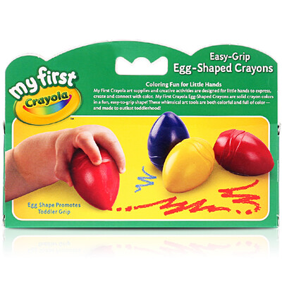 

(Crayola) чертежный инструмент DIY игрушки детские канцтовары легко для захвата и маленьких детей 16 цветов моющиеся треугольные мелки 81-1316