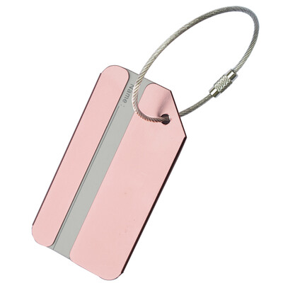 

Xinqin Luggage Tag Metal Luggage Tag Black Silver Travel Accessories