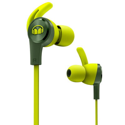 

Monster iSport Achieve love sports earphones anti-wrap wire harness with headset headset headset running headset green