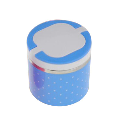 

Colorful multi-layer insulation boxes polka-dot mini student sealed lunch box portable leak-proof stainless steel Lunch Box 460465