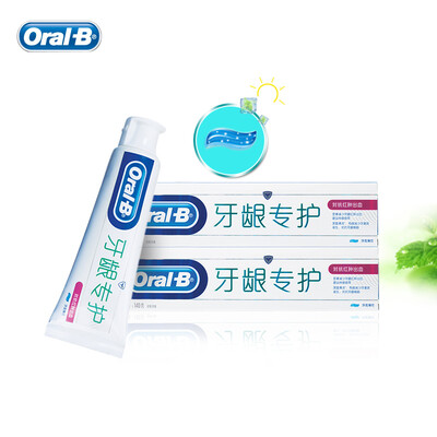 

Oral B Fight Gum Swelling & Bleeding Toothpastes Fluorinated Deep Clean Reduce Plaque Fresh Mint Tooth Pastes 140g2pcs