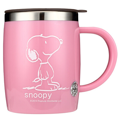 

Jingdong Supermarket Snoopy SNOOPY vacuum insulation cup cute stainless steel belly cup creative cup DM-2037