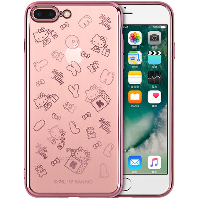 

You Plus HelloKitty Series iphone8 / 7Plus phone case / case Apple 8 / 7Plus phone sets plating thin shatter-resistant soft shell letters Katie