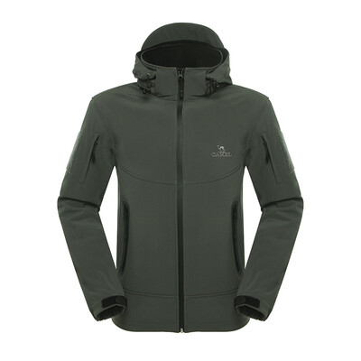 

Camel CAMEL outdoor couple fleece soft shell clothing male 2F14025 gray L