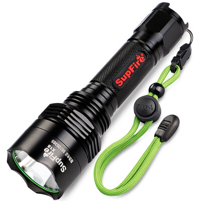 

Supfire 10W Сильный фонарик Долгосрочная светодиодная зарядка типа самозащитная лампа