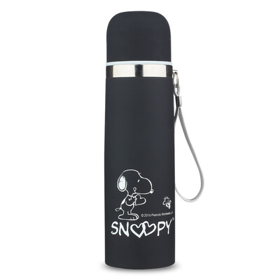 

Snoop SNOOPY bullet vacuum insulated cups portable men&women children cups 304 stainless steel black 500ML
