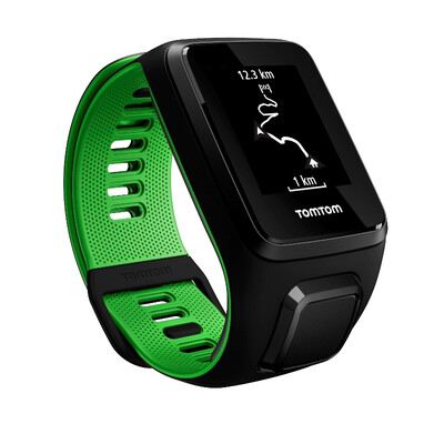

TomTom Runner3 all-around models Cardio + Music GPS optical heart rate music watch running swimming iron three fitness sports watch black green  code