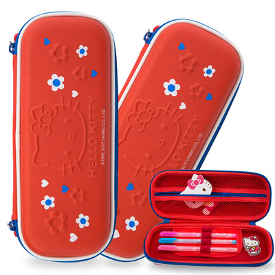 

HELLO KITTY Large Capacity Pencil Bag Pencil Set Kitty Cat Girl Stationery 12 HB Pencil Set KT9320-283002 Red