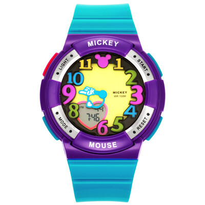 

Дети смотрят Disney Disney мультфильм хит цвет красочные спортивные часы студентам электронные часы МК-15029L