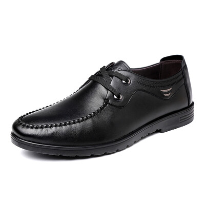 

Camel Active (Camel Active) embossed leather leather men's shoes simple and comfortable lace daily casual shoes black 40