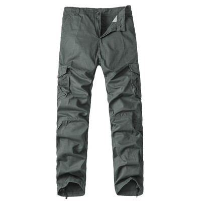 

Men Autumn&Winter Multi-pocket Overalls Straight Trousers Sport Uniform Trousers