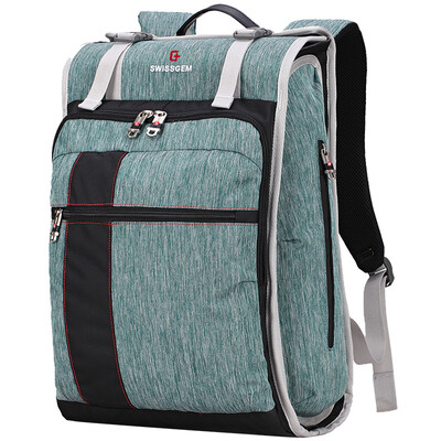 

SVVISSGEM Shoulder Bag 146 &quotBusiness Notebook Computer Bag Korean Fashion Student Bag Men & Women Leisure Travel Backpack SA-9843 Gray