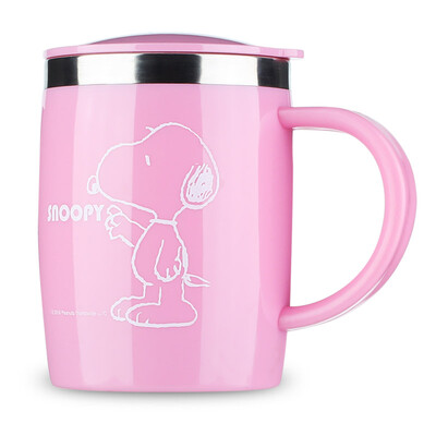 

Jingdong Supermarket Snoopy SNOOPY children&39s insulation cup cute cup 304 stainless steel 420ml pink
