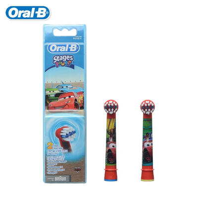 

Oral B EB10 Replaceable Heads for Children Electric Toothbrush Mickey Mouse/Princess /Car Brush Heads Soft Bristle 2 heads/pack