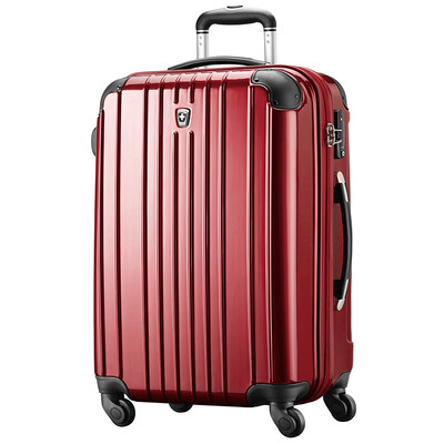 

SWISSMOBILITY Тележка Case PC + ABS Light Большая емкость чемодана багажа 24-дюймовый Caster MT-5555-01T00 Темно-красный
