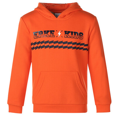 

ERKER ERKE Kids Sports Tops Kids Sports Tops Tide Hoodie Men 63217114020 Bright Orange Red 140