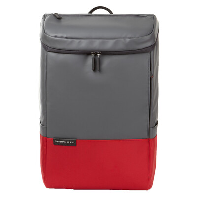 

Samsonite / новая сумка на плечо для отдыха досуг для путешествий мужской рюкзак 14-дюймовый простой мешок для компьютера AU4 * 68001 серый / красный