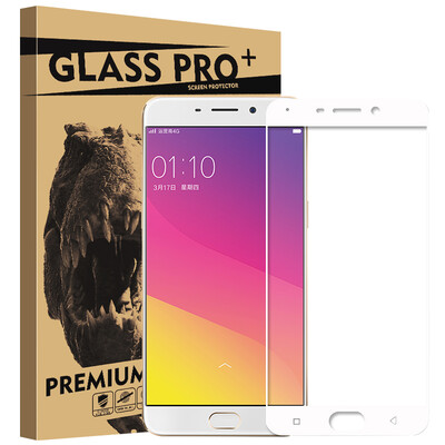 

KOOLIFE OPPOR9 Full Screen Coated Mirror Full Screen Glass Film Full Cover Mobile Phone Protective Film For oppo r9- White