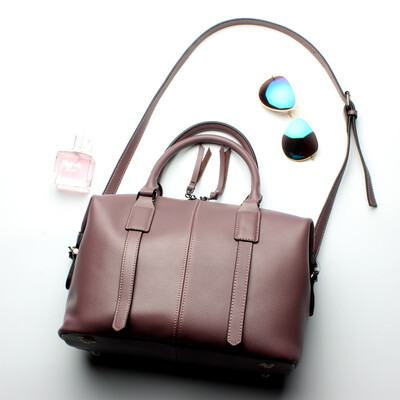 

Dirirab Leather Womens Handbag Boston Leather Leather Bag Messenger Bag 2017 New Womens Shoulder Pillow Bag