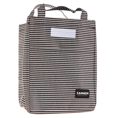 

Jingdong supermarket Jingtang fresh lunch box lunch when the magic stickers multi-functional portable cold insulation package black&white striped section 9L