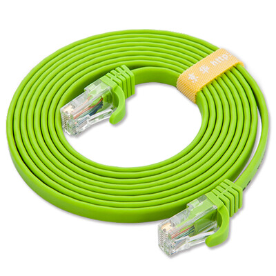 

Jinghua JH 0507 high-speed ultra-five network cable original network cable flat twisted pair cable with crystal head hundred trillion network cable home improvement computer universal jumper 1 m green