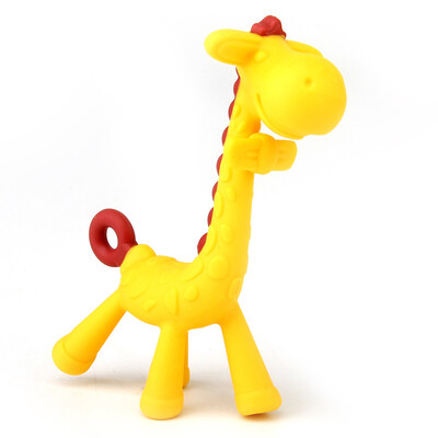 

ANGE baby toothbrush teeth sticks silica gel bite bite fruit teeth bite baby bite bite Korea imported molars toys deer giraffe