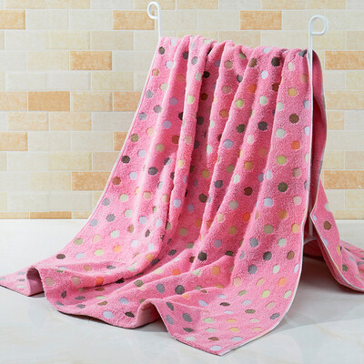 

Covator bath towel color Poka dot jacquard cotton towel 8196BT blue 70 * 140cm