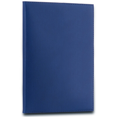 

Effective deli 3189 simple pocket PU leather surface of the notebook notebook 25K 96 pages blue