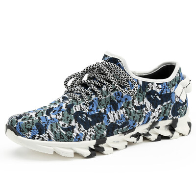 

(CARTELO) men's camouflage sports tide shoes breathable light running shoes KE1034 white black 40