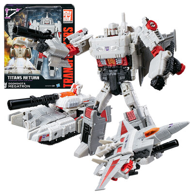 

Hasbro Transformers Titan war navigational home-level toys Three Megatron red&white black C0275