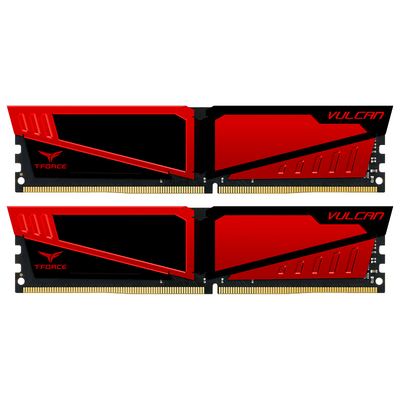

Ten Fire (Team) Vulcan Series DDR4 2400 16G (8Gx2) Red Desktop Memory