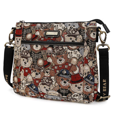

Danny Bear DANNY BEAR Fun Bear Series Shoulder Bag Women Messenger Bag DBJD6115028-171 Camouflage Red with Black