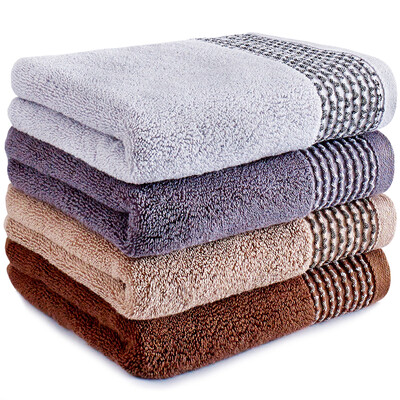 

Sanli pure cotton pleat element satin edge wash towel 34x76cm thickened absorbent towel 4 fitted wild combination