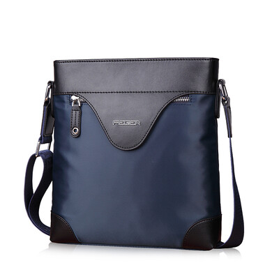 

FEGER (FEGER) men's vertical section shoulder Messenger bag Oxford cloth Korean version of the water 0002 blue