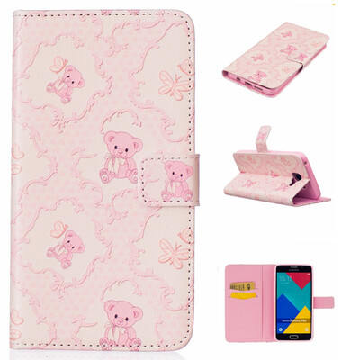 

Little bear Design PU Leather Flip Cover Wallet Card Holder Case for SAMSUNG GALAXY A5 2016A510
