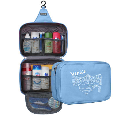 

JAJALIN waterproof travel portable storage bag cosmetic bag blue