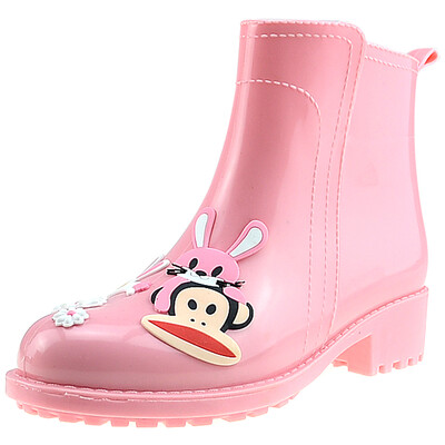 

PaulFrank рот обезьяна дождь сапоги модная рука - окрашенные сапоги дождя водонепроницаемая пластиковая обувь чехол для обуви PF1009 розовый 36 ярдов