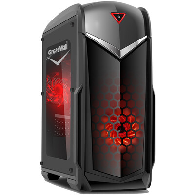 

Great Wall (GreatWall) Phantom Knight G-09S Black M-ATX небольшой корпус игрового шасси (вода / кабель управления /USB3.0/ вся задняя сторона объектива)