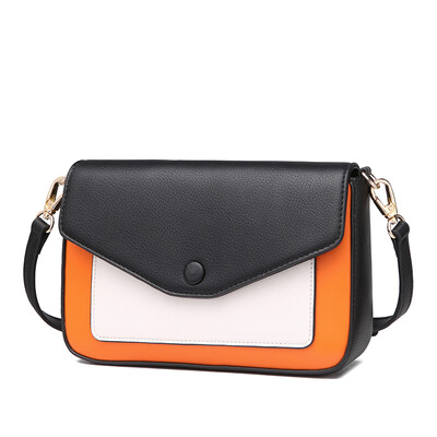 

Venuco mosaic mini female bag Messenger bag envelope bag fashion wild hit color casual shoulder bag D02S299 black