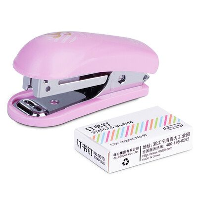 

Deli 0253 Mini Set Stapler 10 # Color Random