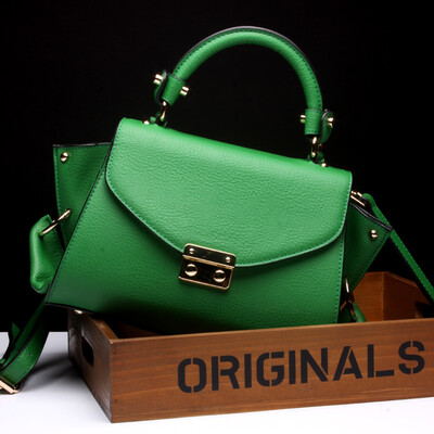 

Dirirab genuine leather womens handbag cowhide shoulder oblique cross-bag ears wings fashion wild Korean ladies bag