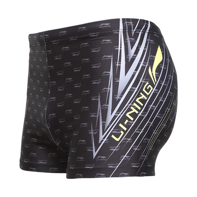 

Li Ning LI-NING swim trunks fashion swimsuits men&39s flat angle printing swimsuit LSSL081-1 black XXXL