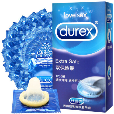 

Durex Men's Condom, Thickened, Double Insurance, 12 Pieces