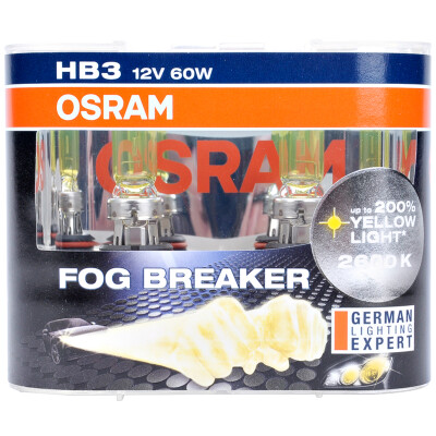 

Osram (OSRAM) fog Walker H16 yellow light bulb headlamp bulb fog lamp bulb halogen lamp [brightening 60%, color temperature 2600K] 12V19W