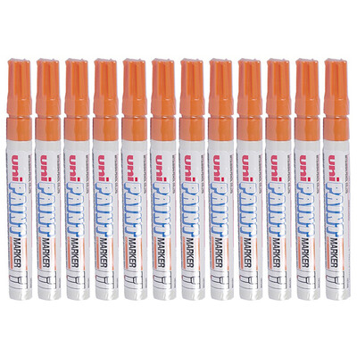 

Uni PX-20 Medium Point Paint Marker Pen 22-28mm Orange Box of 12