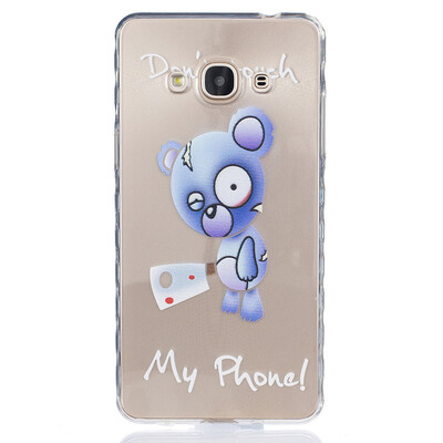 

Blue bear Pattern Soft Thin TPU Rubber Silicone Gel Case Cover for SAMSUNG GALAXY J3 Pro