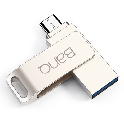

banq T80plus OTG mobile phone U disk 64GB USB30 Micro USB dual interface high-speed mobile phone dual-use U disk enhanced version of pearl silver