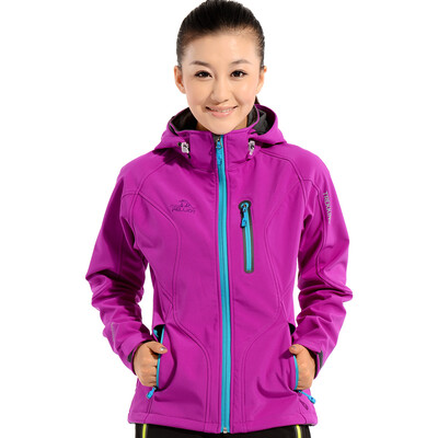 

Pearson and (PELLIOT) soft shell jackets men and women couples leisure warm jacket fleece soft shell clothing 1707 female purple
