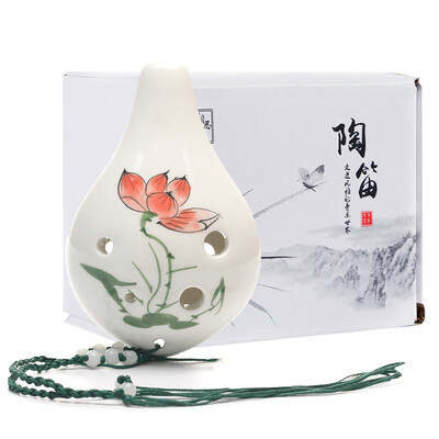 

Jingdong supermarket Acacia birds LOVEBIRD 6 hole Tao flute midrange C tune six hole ac painting nibble beginner textbook lanyard XS1028 cucumber